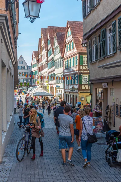 Tubingen Allemagne Septembre 2020 Rue Colorée Dans Vieille Ville Tubingen — Photo