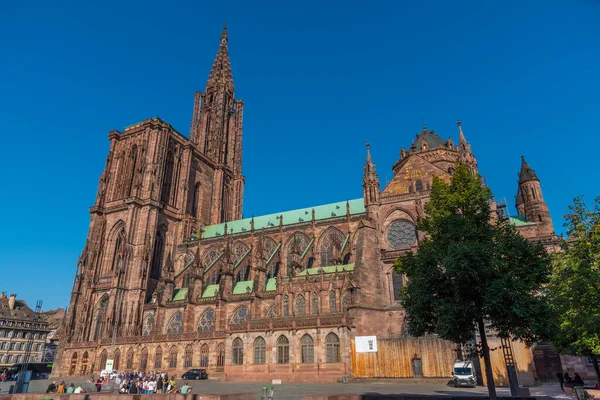 Straßburg Frankreich September 2020 Kathedrale Unserer Lieben Frau Von Straßburg — Stockfoto