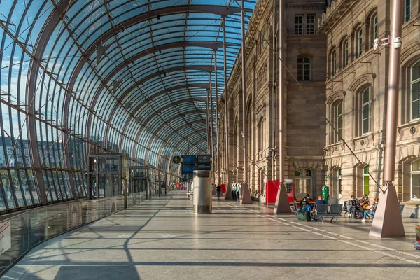 Strasbourg Fransa Eylül 2020 Strasbourg Fransa Daki Gare Merkez Tren — Stok fotoğraf