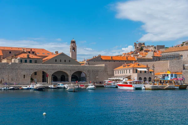 Dubrovnik Croatia July 2020 Boats Mooring Old Port Dubrovnik Croatia — 스톡 사진