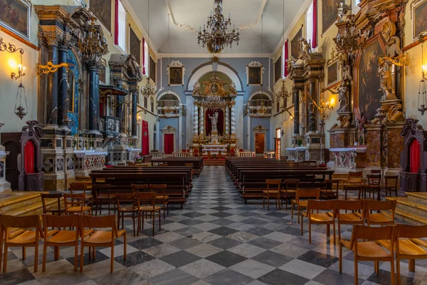 Dubrovnik Croatia July 2020 Interior Franciscan Church Monastery Dubrovnik Croatia — 스톡 사진