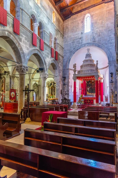 Korcula Horvátország 2020 Július Interior Cathedral Saint Mark Korcula Croatia — Stock Fotó