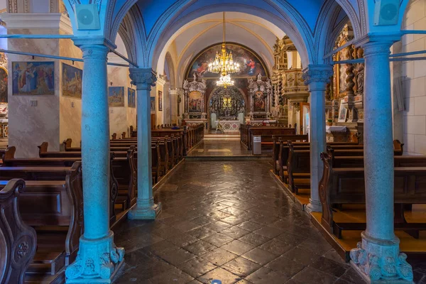 Fiume Croazia Luglio 2020 Interno Del Monastero Francescano Trsat Fiume — Foto Stock