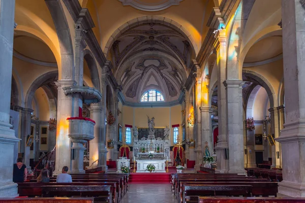 Rovinj Croacia Julio 2020 Interior Iglesia Santa Eufemia Rovinj Croacia —  Fotos de Stock