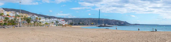 Los Cristianos Spagna Gennaio 2021 Playa Las Vistas Tenerife Isole — Foto Stock
