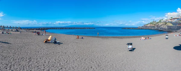 Costa Adeje Spanyolország 2021 Január Playa Troya Tenerife Kanári Szigetek — Stock Fotó