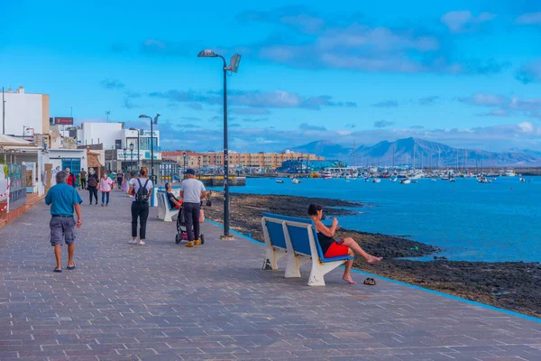 Corralejo España Enero 2021 Paisaje Urbano Corralejo Fuerteventura Islas Canarias —  Fotos de Stock