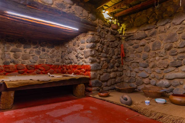 Galdar Spanien Januari 2021 Rekonstruktion Inhemska Hus Cueva Pintada Museum — Stockfoto