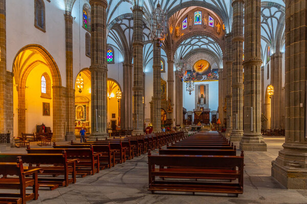 Лас-Пальмас, Испания, 20 января 2021 года: Промежуточный архипелаг Санта-Ана в Лас-Пальмас-де-Гран-Канария, Канарские острова, Испания.