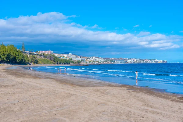 Maspalomas Espanja Tammikuu 2021 Aurinkoinen Päivä Playa Del Inglesissä Maspalomasissa — kuvapankkivalokuva