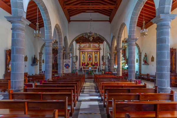 San Bartolome Tirajana Spanien Januar 2021 Innenraum Der Kirche Dorf — Stockfoto