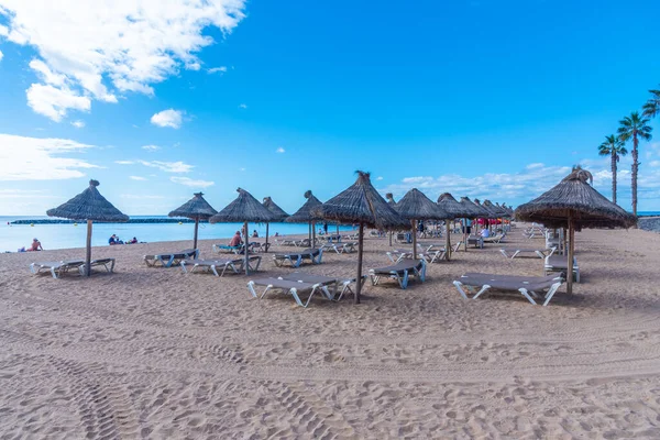 Los Cristianos, İspanya, 13 Ocak 2021: Tenerife, Kanarya Adaları, İspanya.