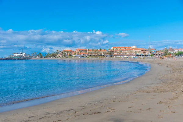 Los Cristianos Spanyolország 2021 Január Playa Las Vistas Tenerife Kanári — Stock Fotó