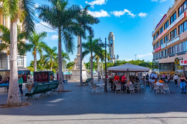 Santa Cruz Spanje Januari 2021 Plaza Candelaria Oude Stad Van — Stockfoto