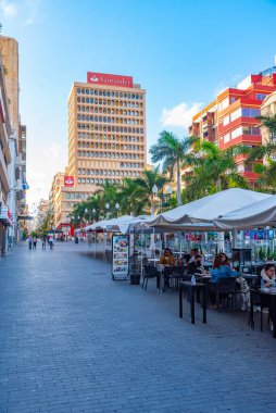 Santa Cruz, İspanya, Janury 6, 2021: Plaza de la Candelaria Santa Cruz, Tenerife, İspanya.