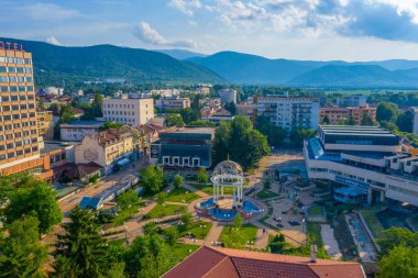 Botevgrad, Bulgaristan, 14 Haziran 2020: Bulgaristan 'ın Botevgrad kentinde park