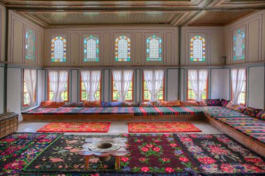 Melnik, Bulgaristan, 18 Haziran 2020: Bulgaristan 'ın Melnik kentindeki Kordopulov evinin içi