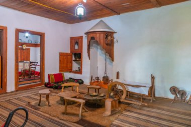 Panagyurishte, Bulgaristan, 22 Haziran 2020: Bulgaristan 'ın Panagyurishte kentindeki Rayna Knyaginya anıtının içi