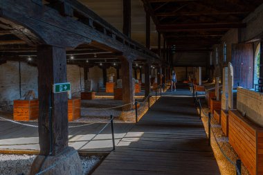 Vidin, Bulgaristan, 7 Eylül 2020: Bulgaristan 'ın Vidin kentinde Epigrafi Merkezi ve Lapidarium