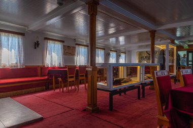 Kozloduy, Bulgaristan, 7 Eylül 2020: Radetzky 'deki kamaralar Bulgaristan' ın Kozloduy kenti yakınlarındaki bir müzeye dönüştürüldü