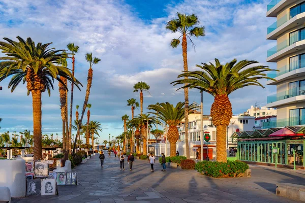 Puerto Cruz España Enero 2021 Paseo Marítimo Puerto Cruz Tenerife —  Fotos de Stock