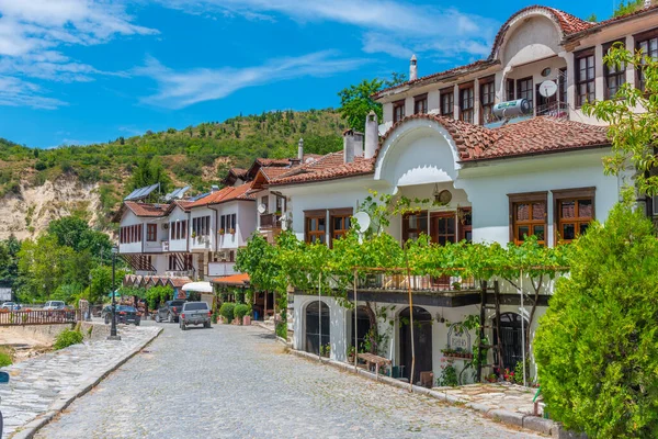 Melnik Bulgária Junho 2020 Rua Tradicional Cidade Velha Melnik Bulgária — Fotografia de Stock