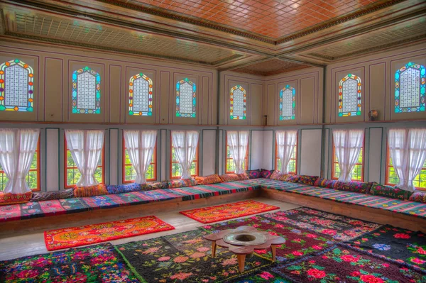 Melnik, Bulgaristan, 18 Haziran 2020: Bulgaristan 'ın Melnik kentindeki Kordopulov evinin içi