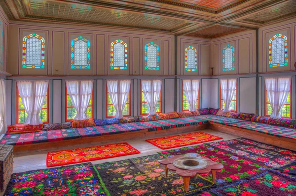 Melnik, Bulgaristan, 18 Haziran 2020: Bulgaristan 'ın Melnik kentindeki Kordopulov evinin içi