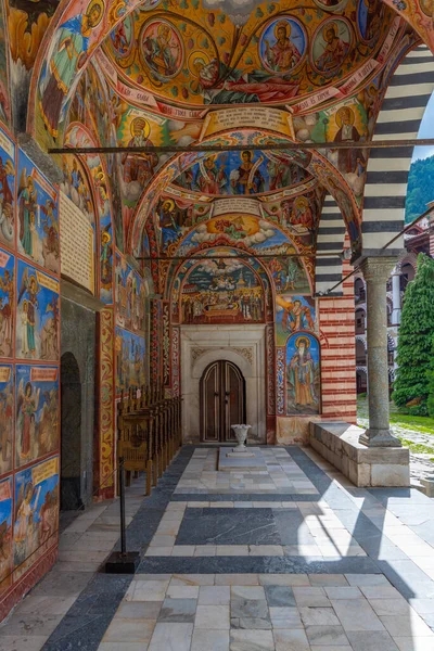 Rila Monastery Bulgaria June 2020 Decoration Rila Monastery Bulgaria — Stock Photo, Image