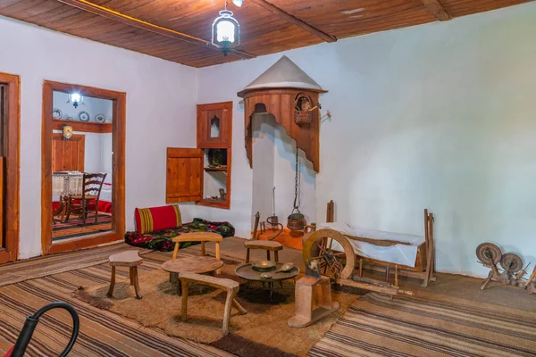 Panagyurishte, Bulgaristan, 22 Haziran 2020: Bulgaristan 'ın Panagyurishte kentindeki Rayna Knyaginya anıtının içi