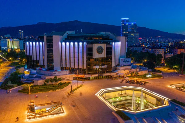 Sofia Bulgaria Luglio 2020 Veduta Aerea Tramonto Del Palazzo Nazionale — Foto Stock