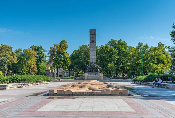 Vidin Болгарія Вересня 2020 Daylight View Funtain Main Square Bulgarian — стокове фото