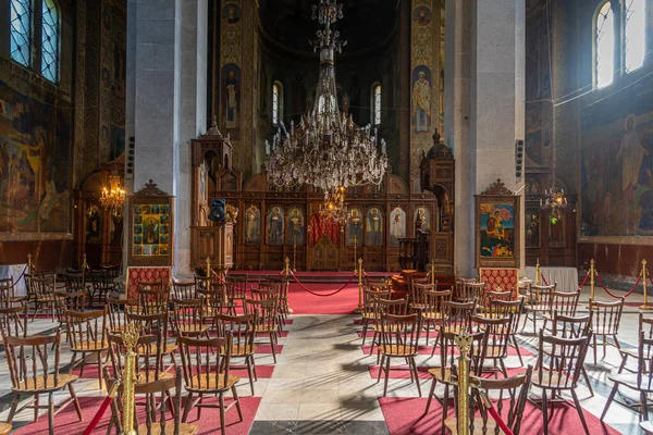 Vidin Bułgaria Września 2020 Wnętrze Katedry Dimitar Salonikach Widin Bułgaria — Zdjęcie stockowe