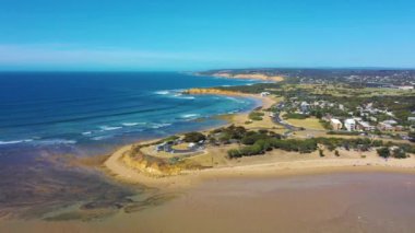 Torquay, Avustralya 'da bir plaj manzarası