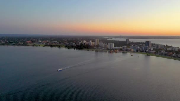 Sunset View South Perth Australia — Stock Video