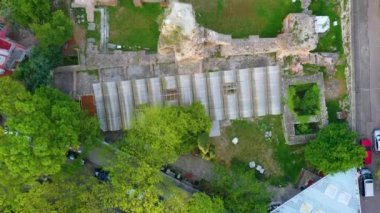 Bulgar kenti Varna 'da havadan Roma hamamı manzarası