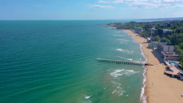 Spiaggia Saint Konstantine Elena Vicino Varna Bulgaria — Video Stock
