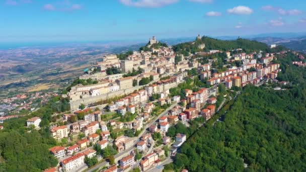 Vista Aérea San Marino — Vídeo de Stock