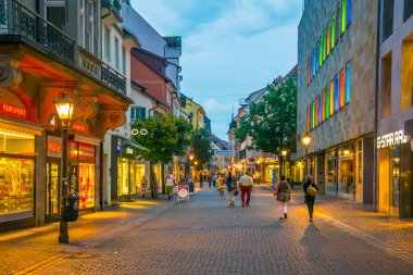 KONSTANZ, GERMANY, JULY 23, 2016: View of hussenstrasse street where czech priest Jan Hus lived during the Konstanz Konzil in Konstanz, Germany