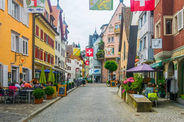 Arbon Switzerland July 2016 View Main Street Swiss Town Arbon — стокове фото