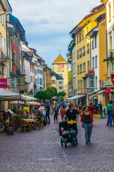 Schaffhausen Switzerland July 2016 View Vorstadt Street Swiss City Schaffhause — Zdjęcie stockowe