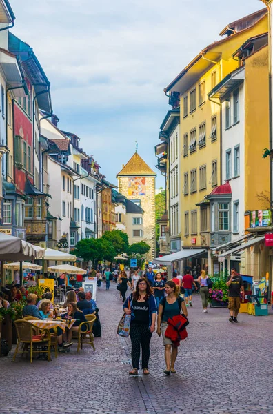 Schaffhausen Switzerland July 2016 View Vorstadt Street Swiss City Schaffhause — Photo