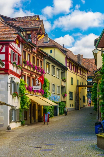 Stein Rhein Switzerland July 2016 View Main Street Stein Rhein — Stockfoto