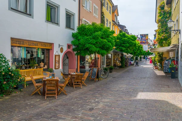 Radolfzell Germania Luglio 2016 Veduta Una Stretta Strada Della Città — Foto Stock