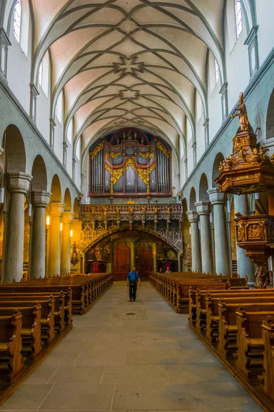 Konstanz Németország 2016 Július Németországi Konstanz Katedrális Belsejének Látképe — Stock Fotó