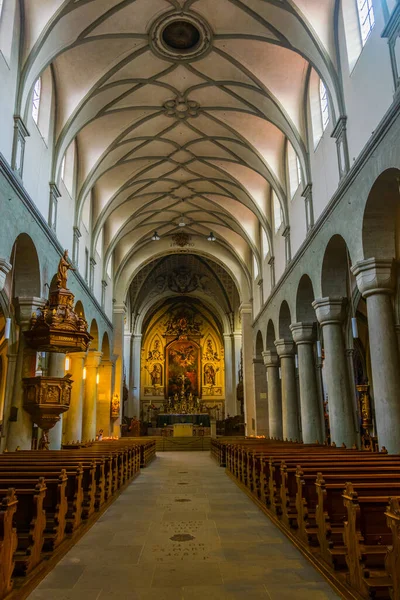 Konstanz Tyskland Juli 2016 Utsikt Över Interiören Konstanz Katedral Tyskland — Stockfoto