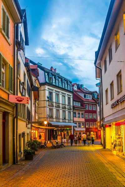 Konstanz Alemania Julio 2016 Vista Calle Hussenstrasse Donde Vivió Sacerdote — Foto de Stock