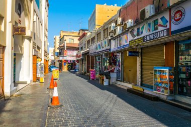 MANAMA, BAHRAIN, 23 Ekim 2016: Bahreyn 'in başkenti Manama' daki Bab al Bahreyn Souq manzarası
