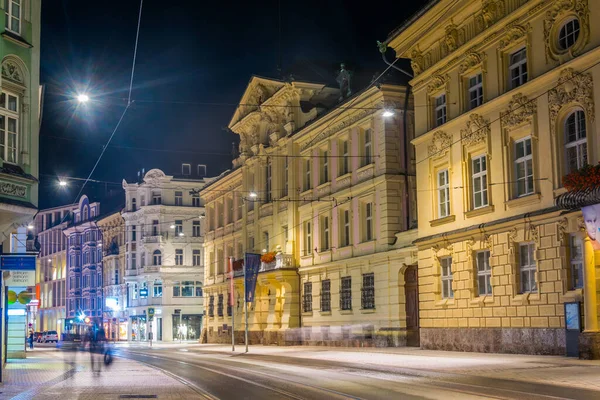 Innsbruck Áustria Julho 2016 Vista Noturna Dos Altes Landhaus Innsbruck — Fotografia de Stock