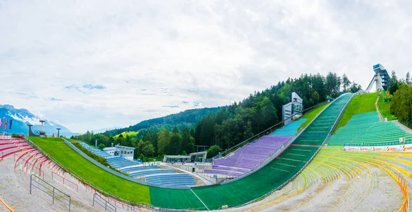 Innsbruck Austria July 2016 View Famous Bergisel Ski Jumping Stadium — стокове фото